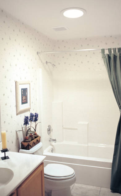 Solatube infinity motion caso studio Pulte Homes bagno