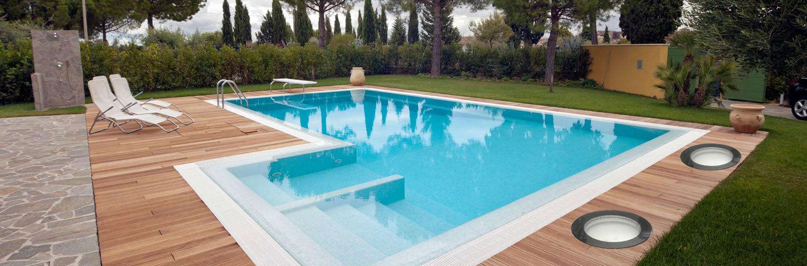 Solatube con accessorio calpestabile piscina