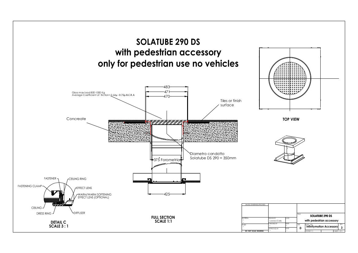 Solatube with Pedestrian accessory Model