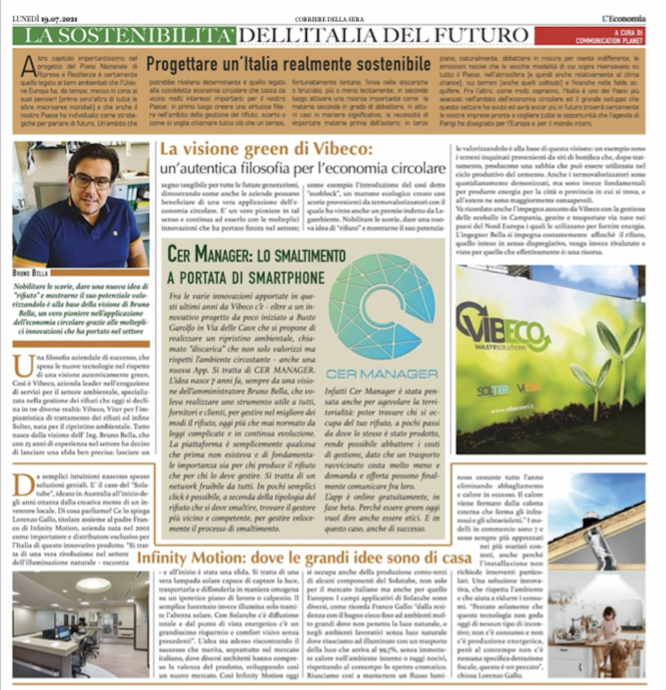 solatube su corriere della sera