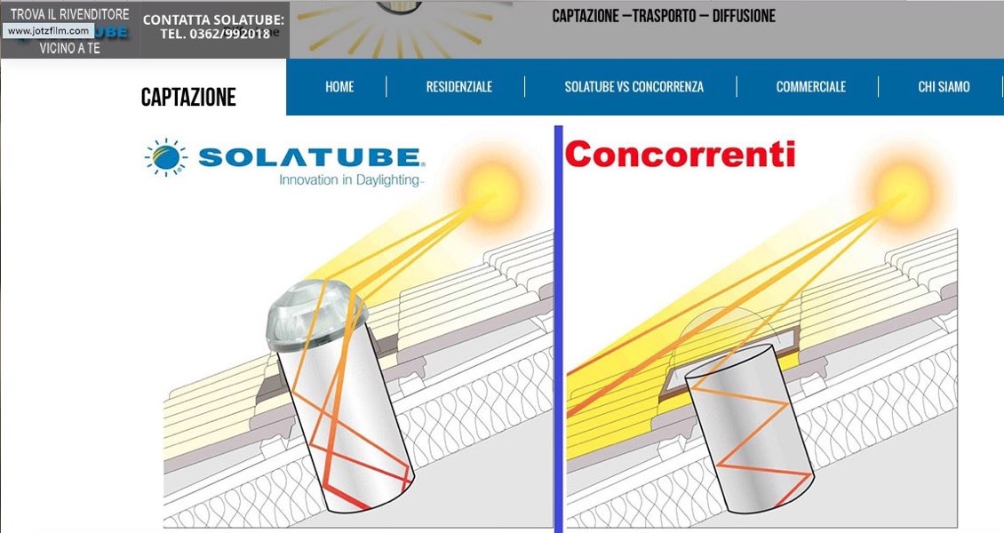 SOLATUBE Solartube e Tunnel Solare Rivenditore Italia